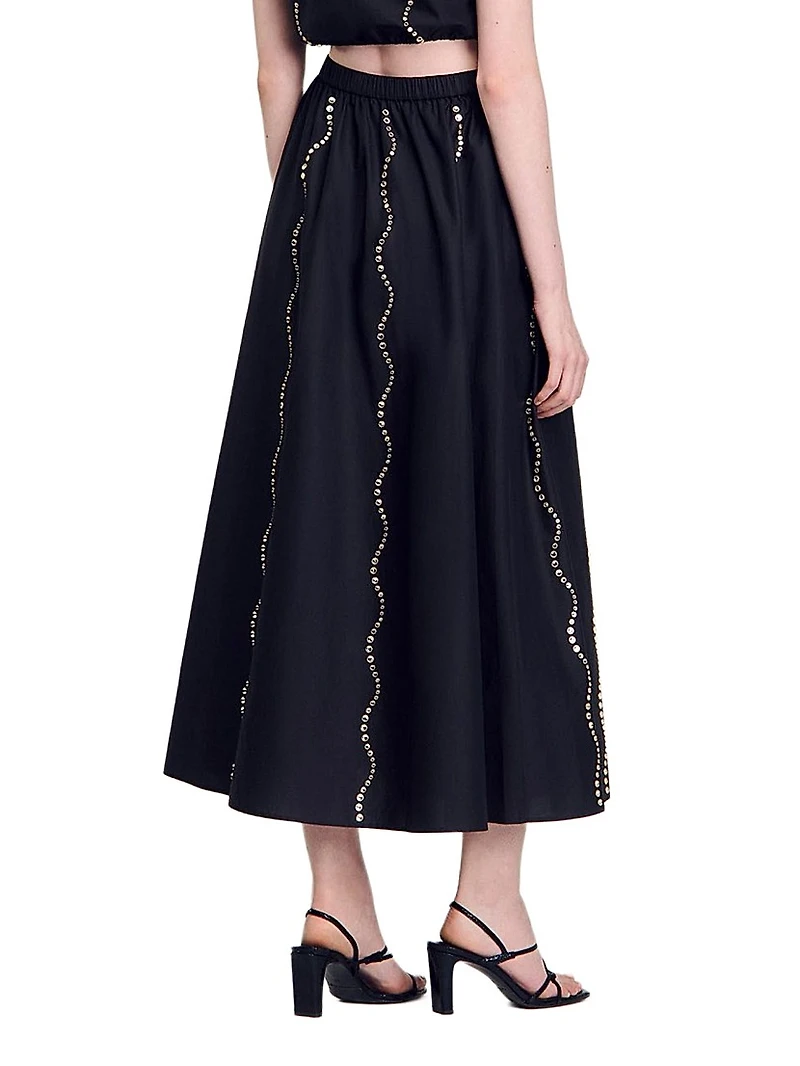 Maxi Rhinestone Skirt