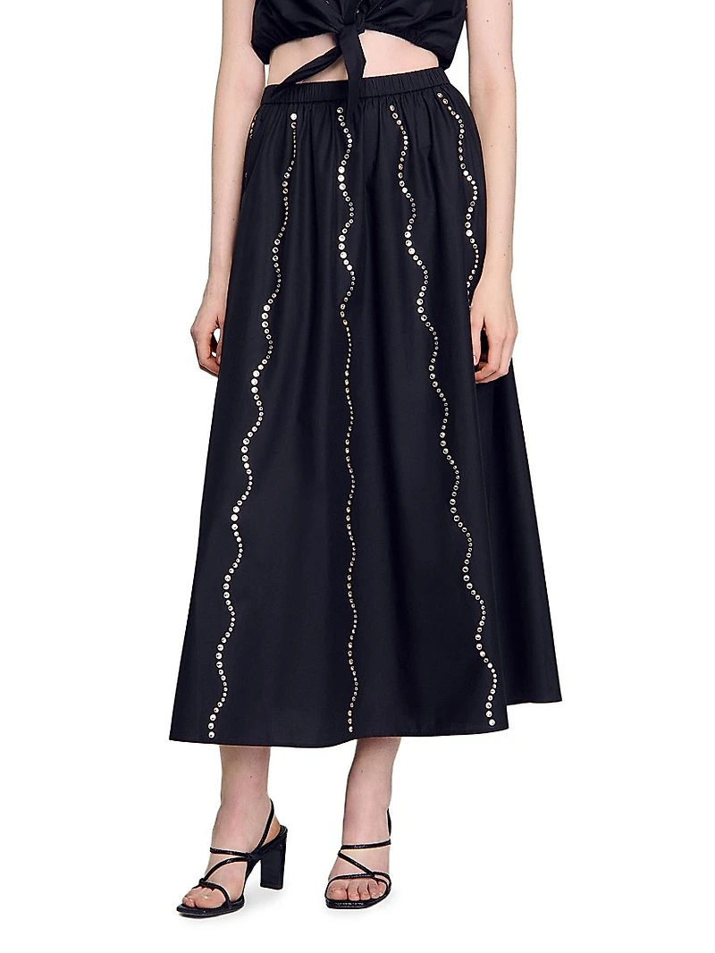Maxi Rhinestone Skirt
