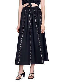 Maxi Rhinestone Skirt