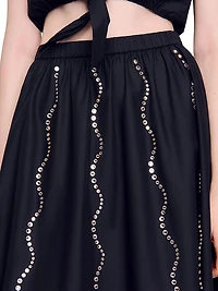 Maxi Rhinestone Skirt