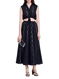 Maxi Rhinestone Skirt