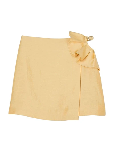 Mini Skirt with Ruffled Detail