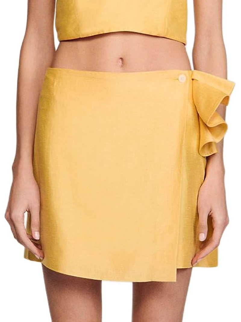 Mini Skirt with Ruffled Detail