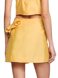 Mini Skirt with Ruffled Detail