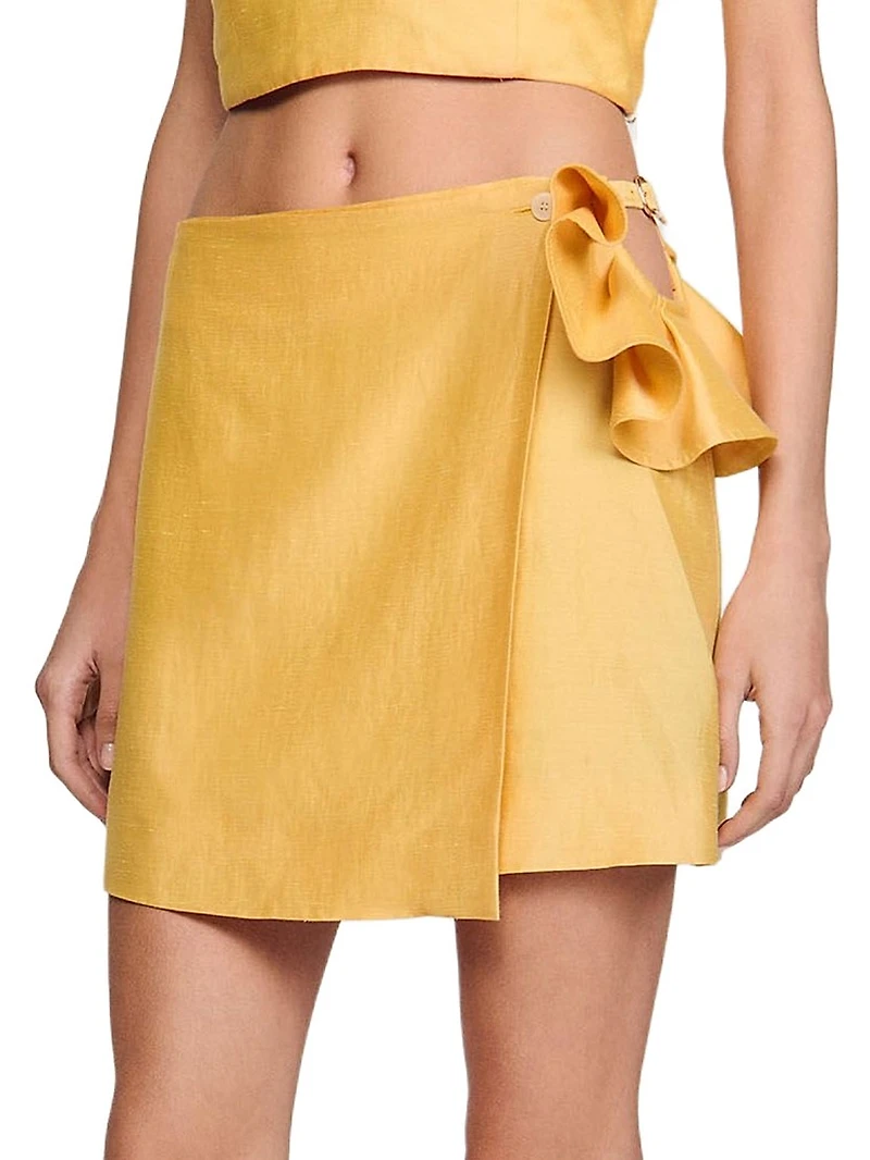 Mini Skirt with Ruffled Detail