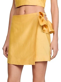 Mini Skirt with Ruffled Detail