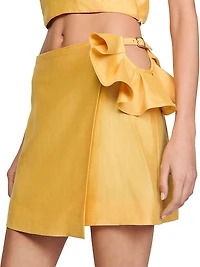 Mini Skirt with Ruffled Detail