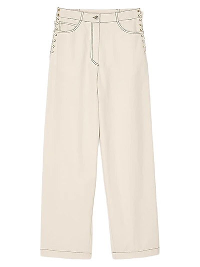 Lace-Up Jeans