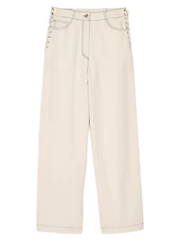 Lace-Up Jeans