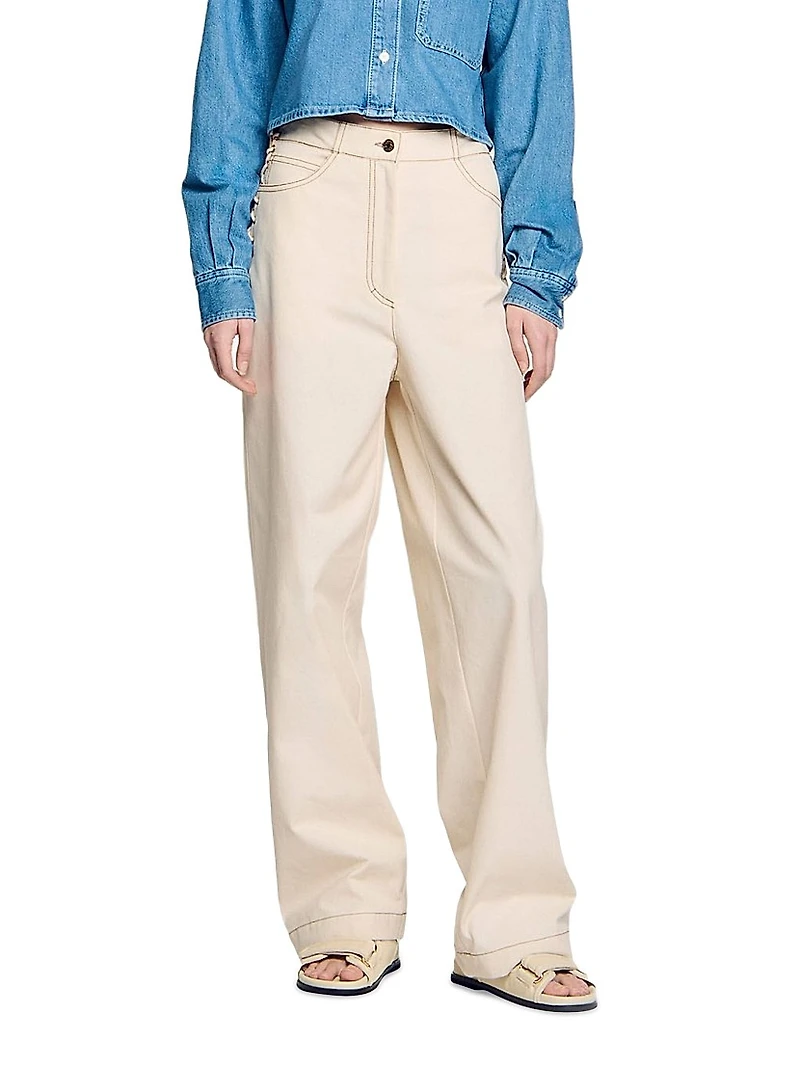 Lace-Up Jeans