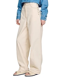 Lace-Up Jeans