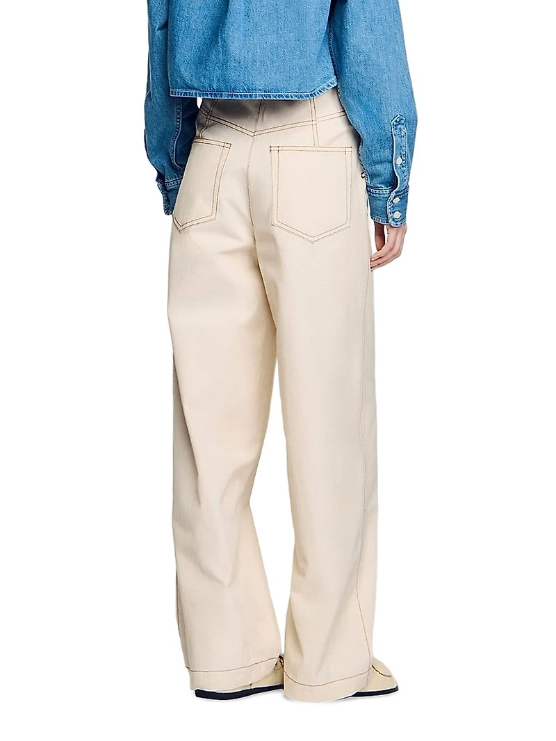 Lace-Up Jeans