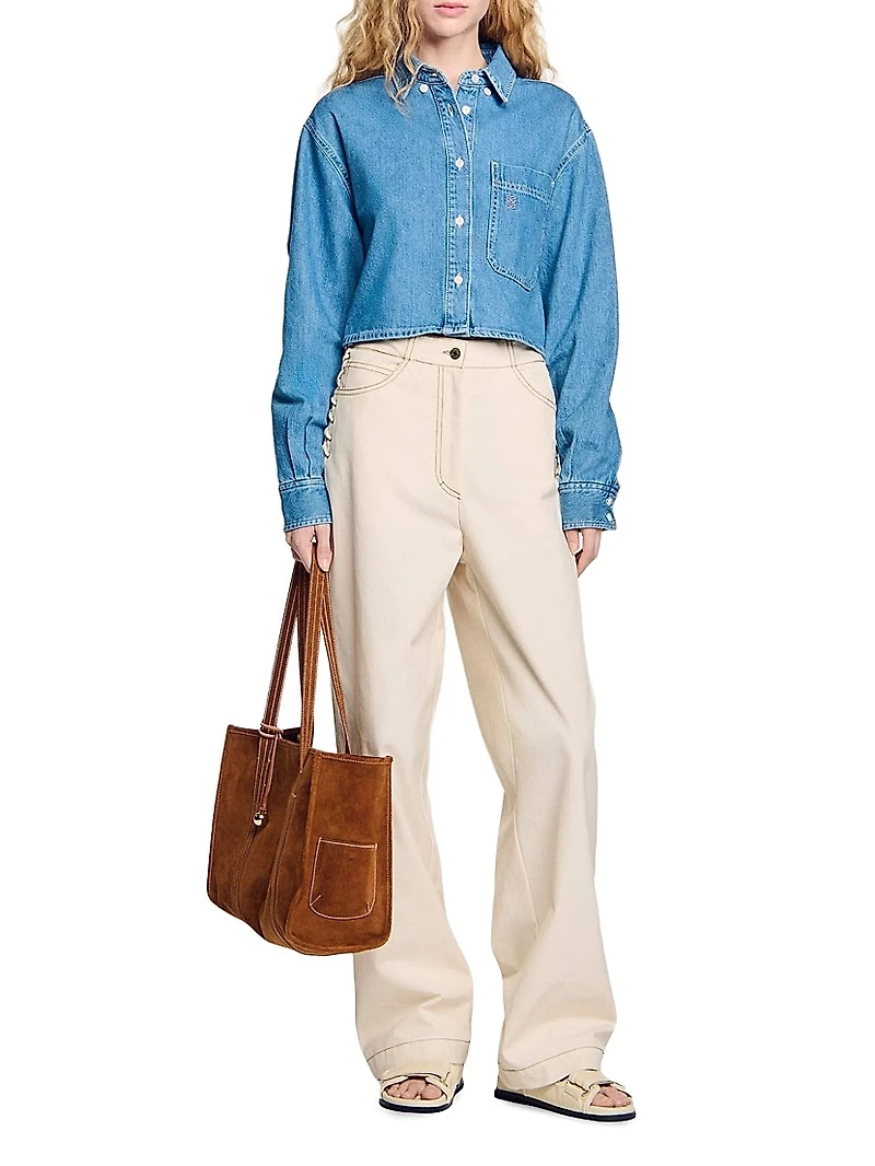 Lace-Up Jeans