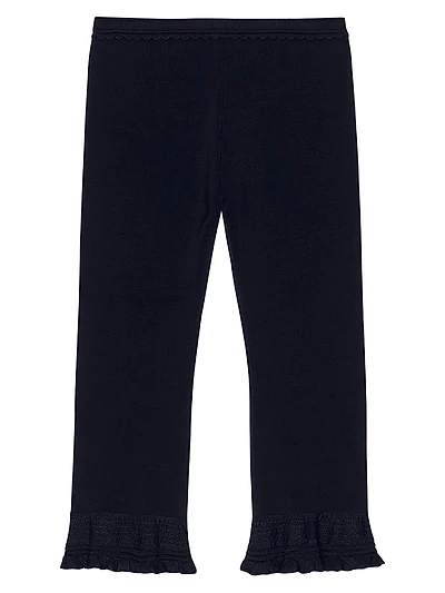 Ruffled Capri Pants