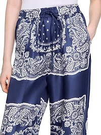 Bandana-Print Floaty Trousers