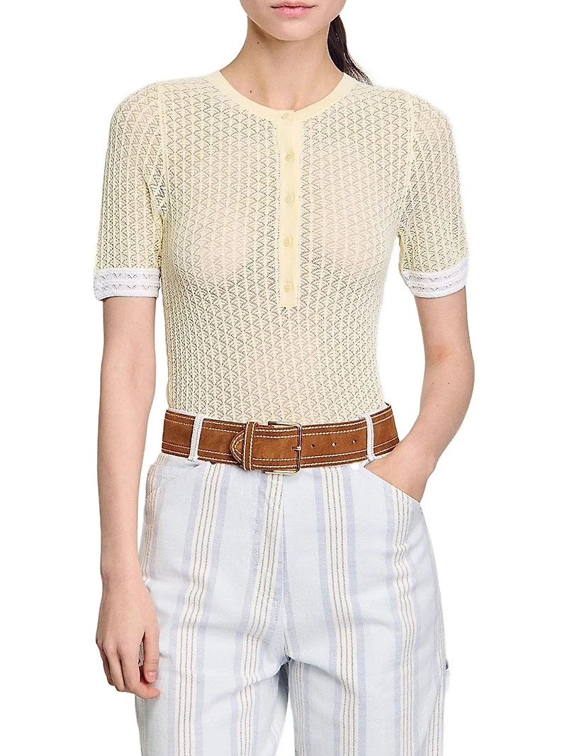 Short-Sleeved Sweater