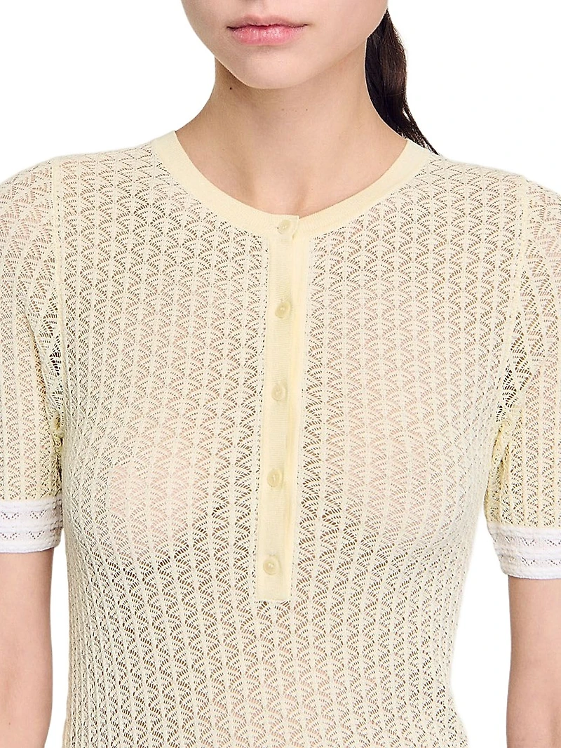 Short-Sleeved Sweater