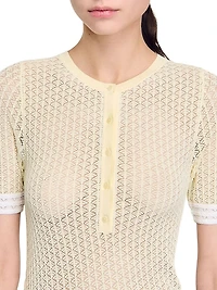 Short-Sleeved Sweater