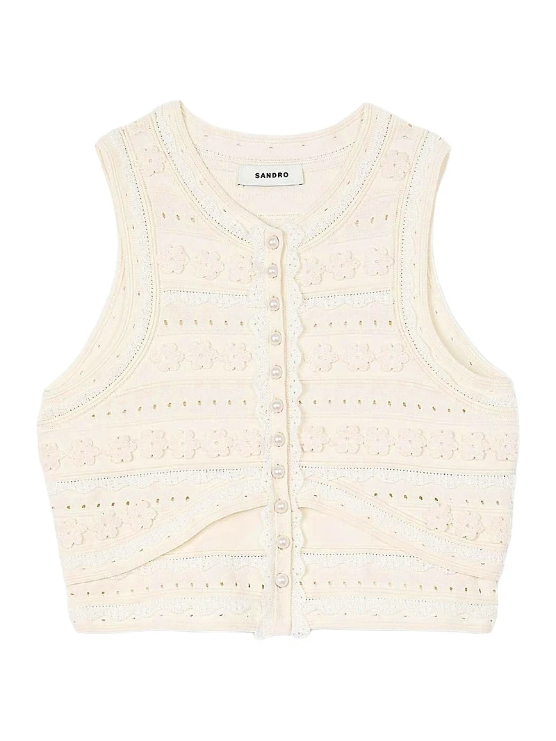 Crochet Detail Sweater