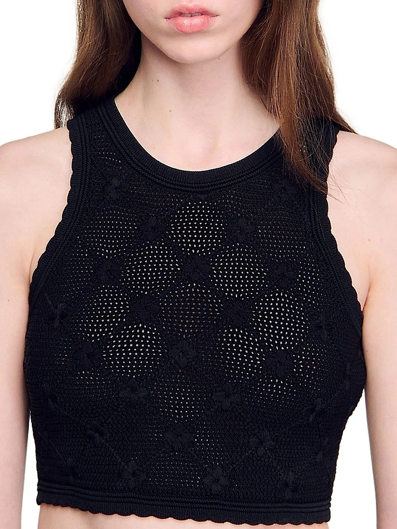 Decorative Knit Top