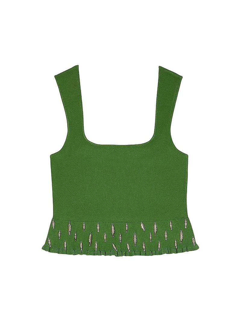 Knit Top with Charms