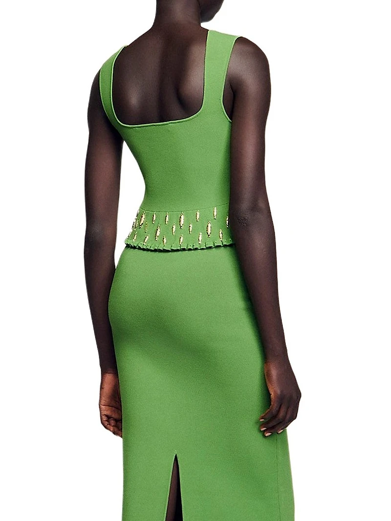 Knit Top with Charms