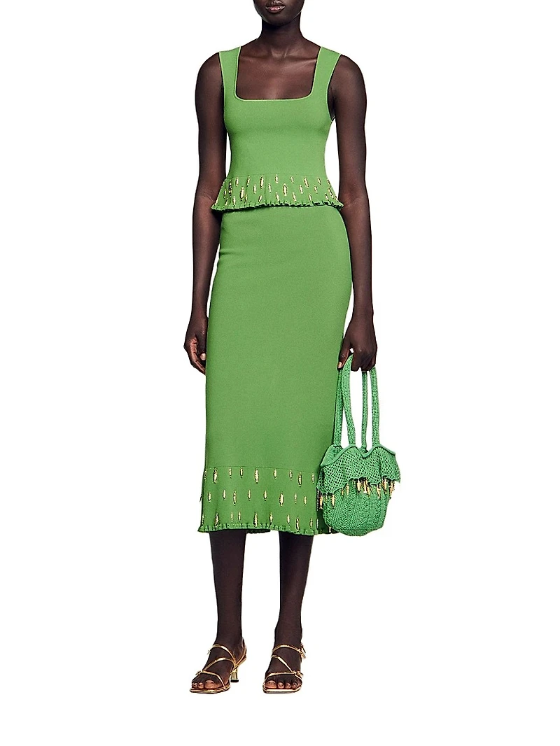 Knit Top with Charms