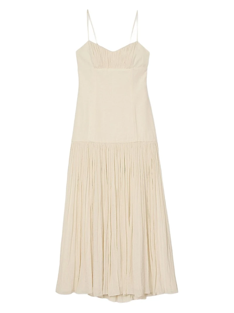 Pleated Maxi Dress