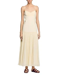 Pleated Maxi Dress