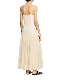 Pleated Maxi Dress