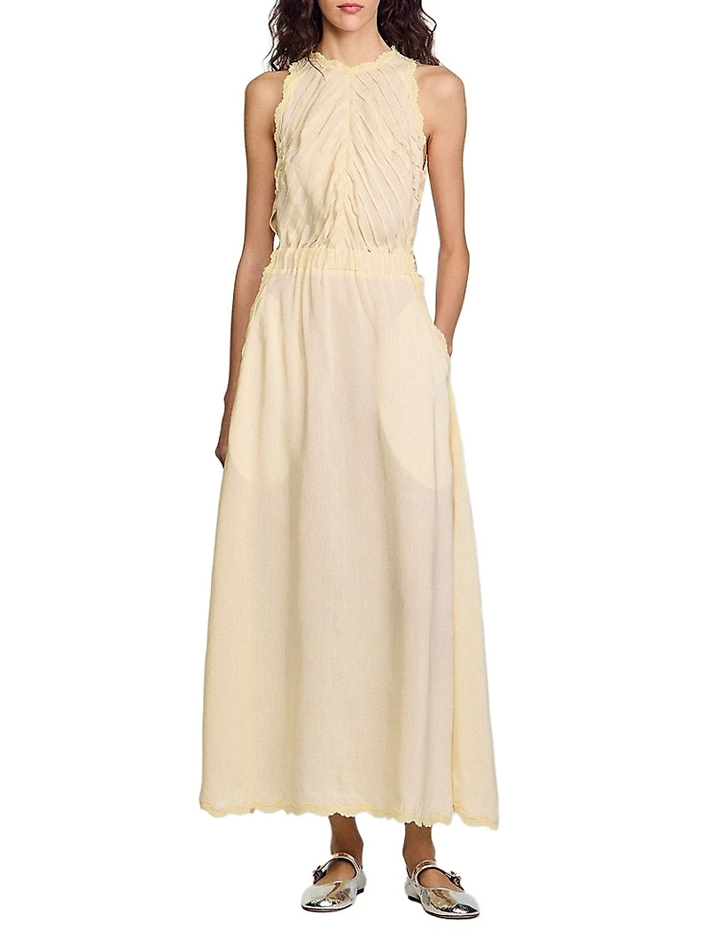 Maxi Dress with Lace Details