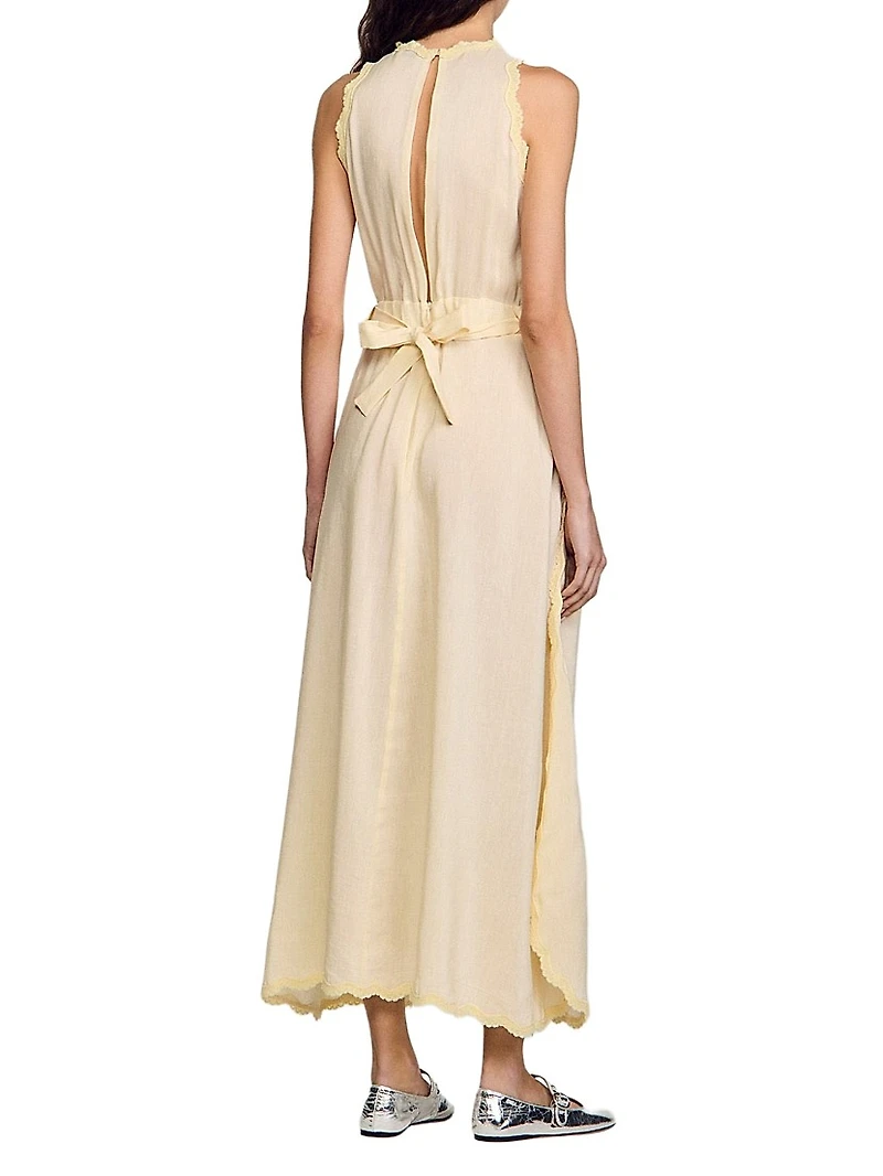 Maxi Dress with Lace Details