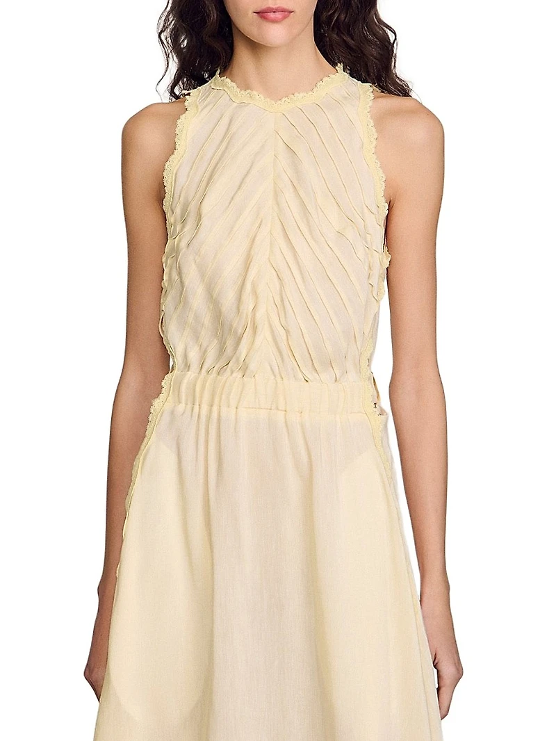 Maxi Dress with Lace Details