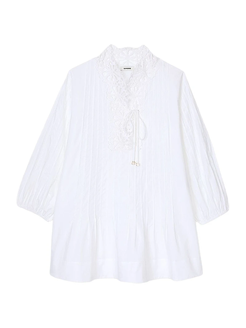 Mini Dress with Lace Detail