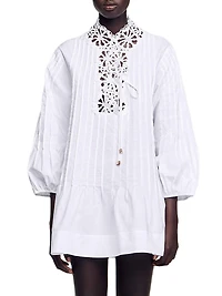 Mini Dress with Lace Detail