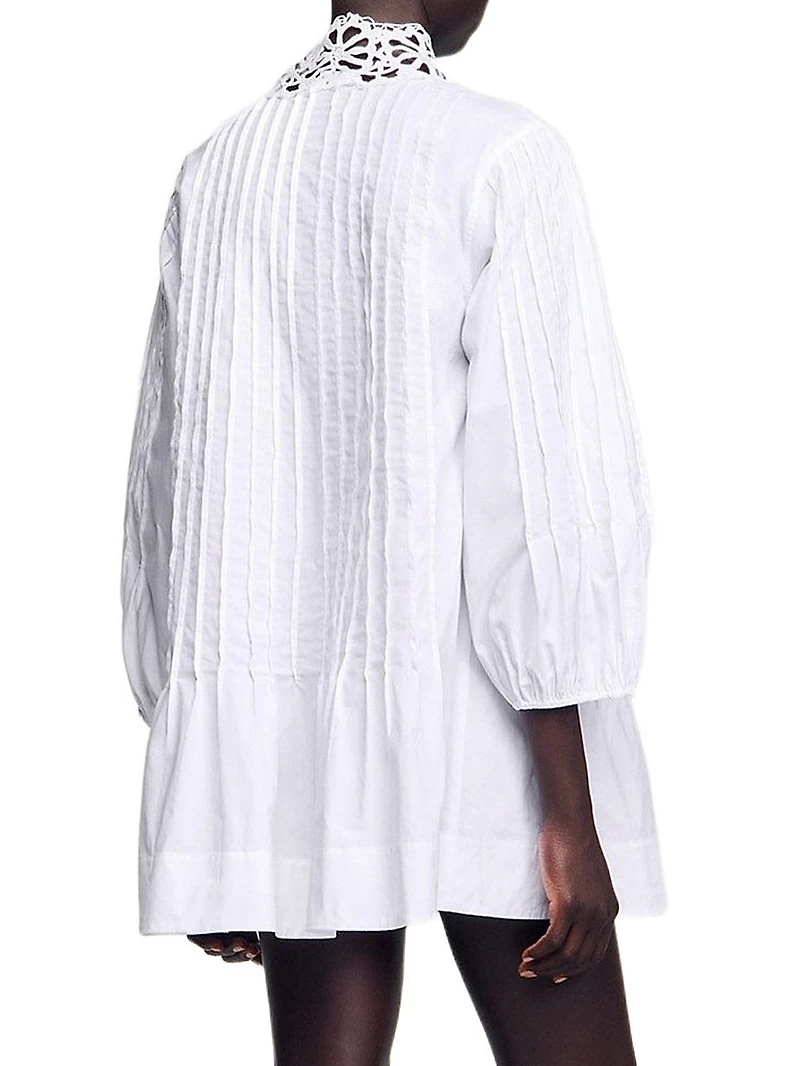 Mini Dress with Lace Detail