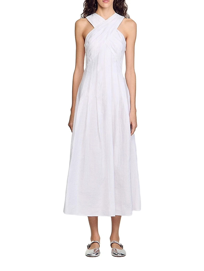 Wrap Midi Dress