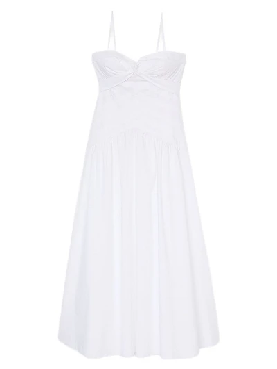 Draped Bustier Maxi Dress