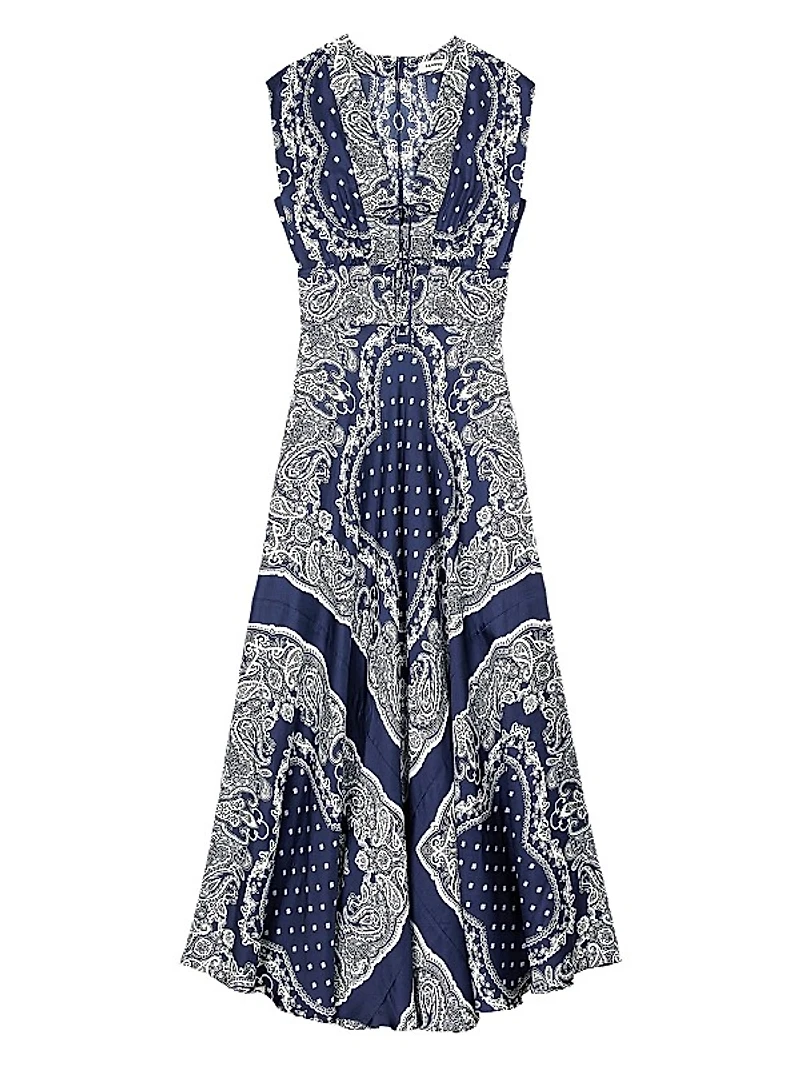 Bandana-Print Maxi Dress