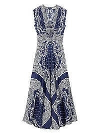 Bandana-Print Maxi Dress