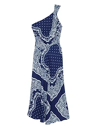 Bandana-Print Maxi Dress
