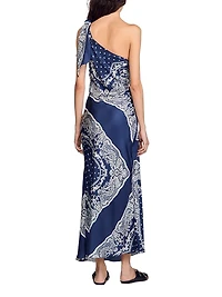 Bandana-Print Maxi Dress