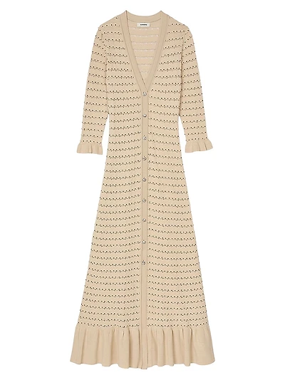 Rhinestone Knit Maxi Dress