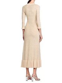 Rhinestone Knit Maxi Dress