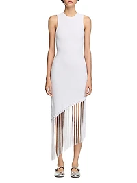 Fringed Crochet Maxi Dress