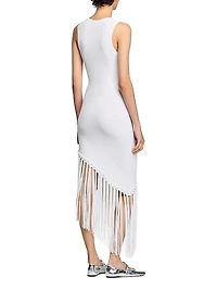 Fringed Crochet Maxi Dress