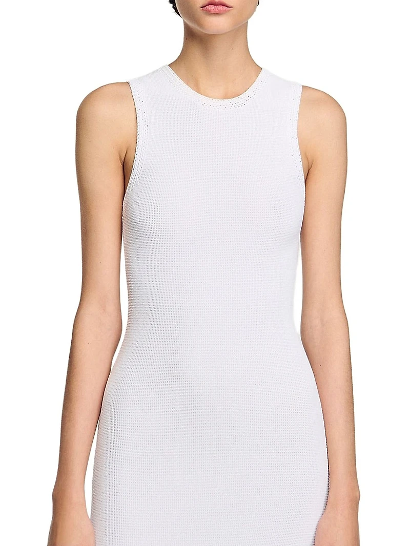 Fringed Crochet Maxi Dress