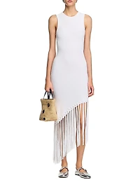 Fringed Crochet Maxi Dress