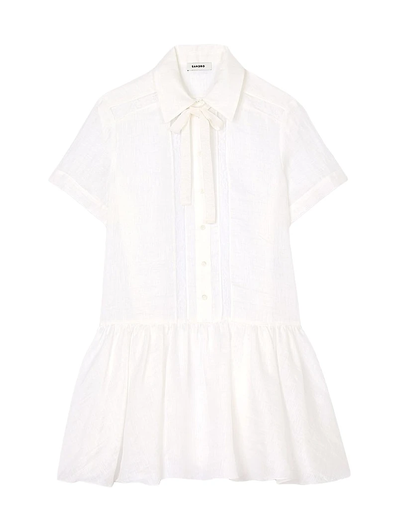 Mini Dress with Lace Details