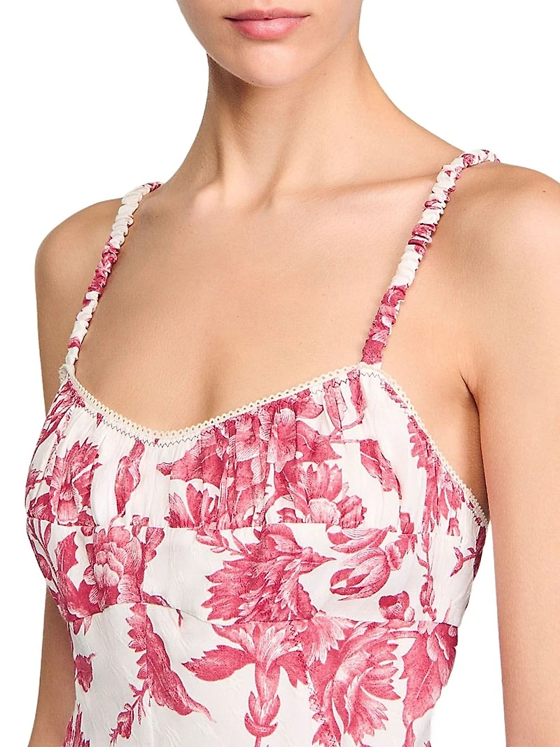 Floral Print Maxi Dress